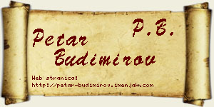 Petar Budimirov vizit kartica